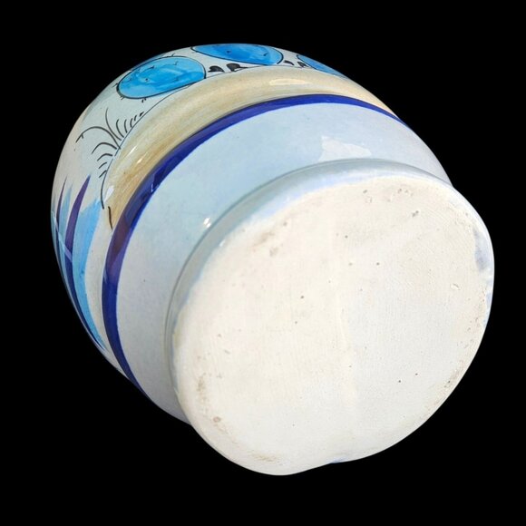 Signed Tonala Mexico GC Pottery Jug Mug Set Vintage Ceramic Hand Painted Blue - Picture 12 of 15